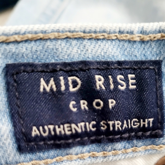 Lucky Brand Women’s Mid Rise Authentic Straight Crop Jeans Light Wash Size 2/26 - Picture 14 of 16